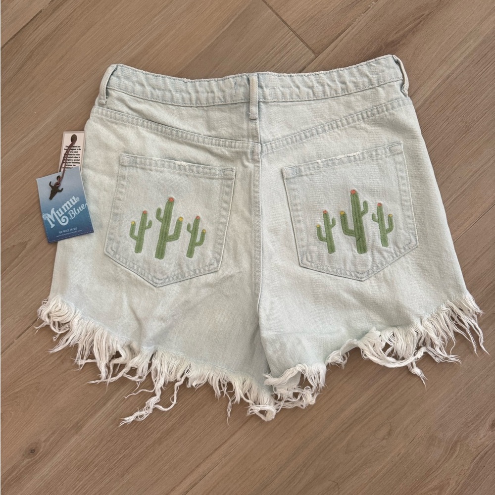 Show me your MuMu denim shorts